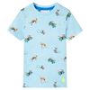 T-shirt pour enfants m&eacute;lange bleu clair 140