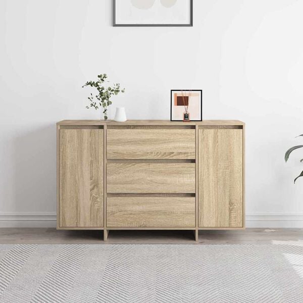 vidaXL Buffet Ch&ecirc;ne Sonoma 120 x 41 x 75 cm Bois d'ing&eacute;nierie