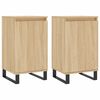 vidaXL Buffets 2 pcs chêne sonoma 40x35x70 cm bois d'ingénierie