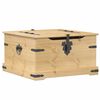 vidaXL Boîte de rangement Corona 78x78x45 cm bois de pin massif