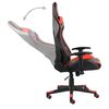 vidaXL Chaise de jeu pivotante Rouge PVC