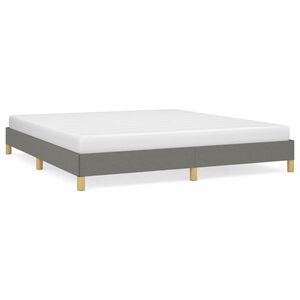 vidaXL Cadre de lit sans matelas gris fonc&eacute; 180x200 cm tissu