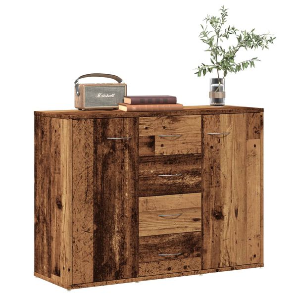 vidaXL Buffet vieux bois 88x30x64 cm bois d'ing&eacute;nierie