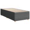 vidaXL Sommier &agrave; lattes de lit avec matelas Gris fonc&eacute; 100x200cm Tissu