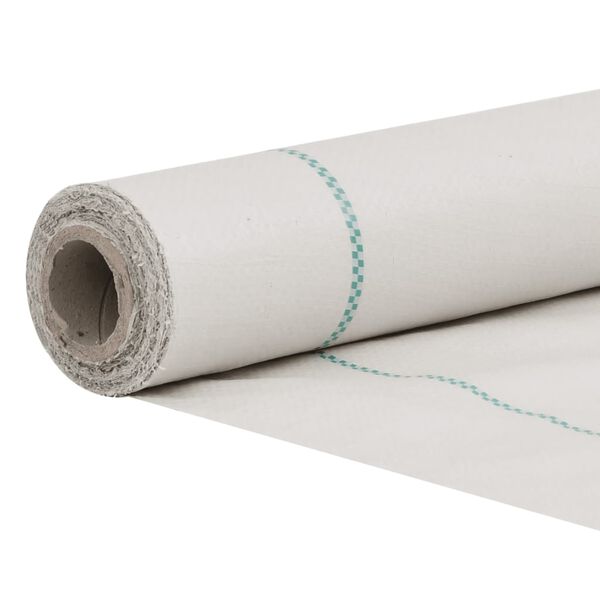 vidaXL Membrane anti-mauvaises herbes blanc 2x10 m PP