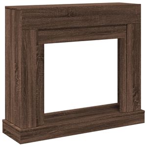 VidaXL Cadre de chemin&eacute;e ch&ecirc;ne marron 100x30x87,5 cm bois d'ing&eacute;nierie