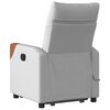 vidaXL Fauteuil de massage inclinable gris nuage tissu