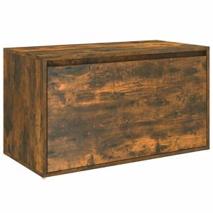 vidaXL Banc d'entr&eacute;e 80x40x45 cm Ch&ecirc;ne fum&eacute; Bois d'ing&eacute;nierie