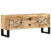 vidaXL Meuble TV 110x30x45 cm Bois de manguier brut