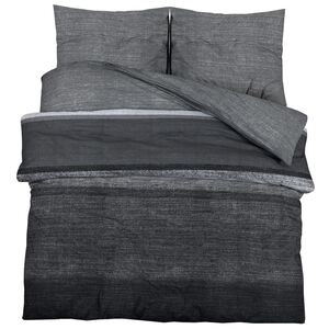 vidaXL Ensemble de housse de couette gris fonc&eacute; 240x220 cm Coton
