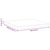 vidaXL Matelas Blanc 160 x 200 cm Tissu jacquard