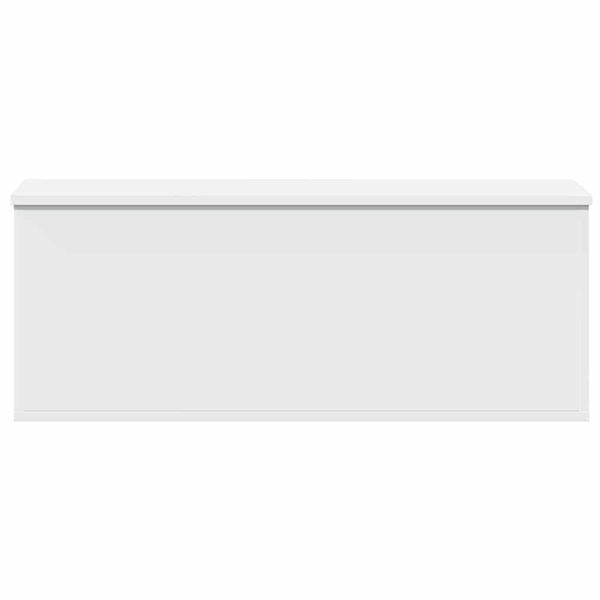 vidaXL Boîte de rangement blanc 90x35x35 cm bois d'ingénierie