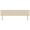 vidaXL T&ecirc;te de lit avec t&ecirc;te de lit Cr&egrave;me 200 cm Cuir synth&eacute;tique