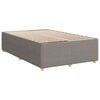 vidaXL Sommier &agrave; lattes de lit avec matelas Taupe 120x200 cm Tissu