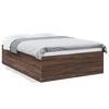vidaXL Cadre de lit sans matelas ch&ecirc;ne marron 120x190 cm