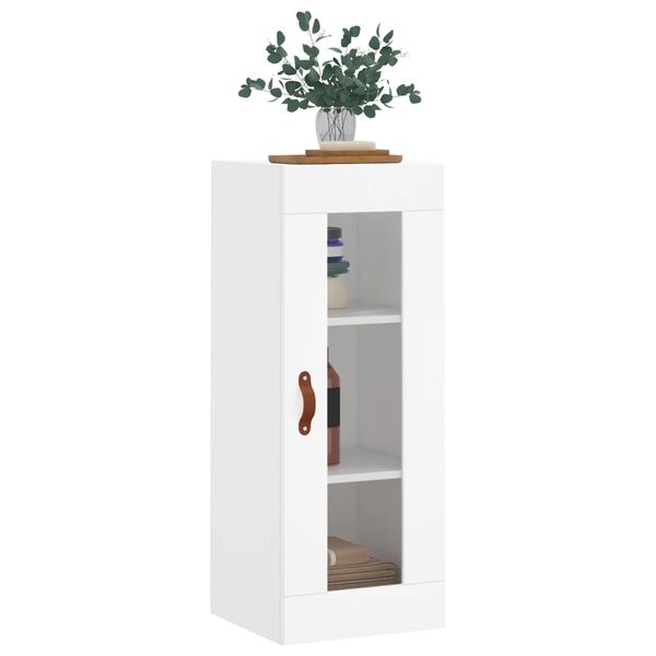 vidaXL Armoire murale blanc 34,5x34x90 cm