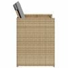 vidaXL Chaises de jardin avec coussins lot de 4 m&eacute;lange beige