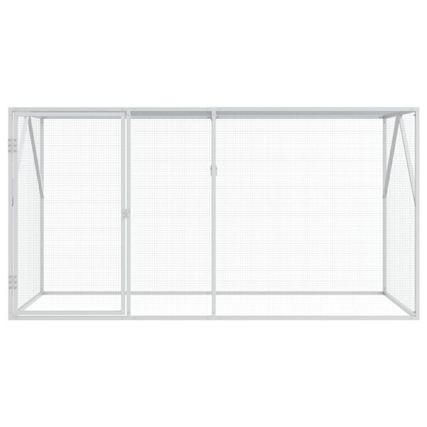 vidaXL Cage pour oiseaux Anthracite 208 x 102 x 108 cm Acier galvanisé