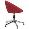 vidaXL Chaises pivotantes &agrave; manger lot de 2 rouge bordeaux tissu
