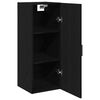vidaXL Armoire murale en ch&ecirc;ne noir 34,5 x 34 x 90 cm Bois d'ing&eacute;nierie