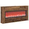vidaXL Chemin&eacute;e &eacute;lectrique Bois ancien 114 x 18 x 58,5 cm