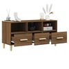 vidaXL Meuble TV Chêne marron 102x36x50 cm Bois d'ingénierie