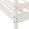 vidaXL Lit superpos&eacute; sans matelas 90x200/120x200 cm blanc bois massif