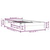 vidaXL Lit empilable sans matelas blanc 80x200 cm bois de pin massif
