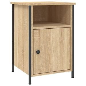 vidaXL Table de chevet ch&ecirc;ne sonoma 40x42x60 cm bois d'ing&eacute;nierie