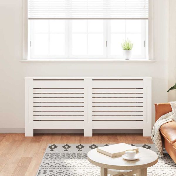 vidaXL Cache-radiateur Blanc 172x19x81,5 cm MDF