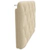 vidaXL Coussin de t&ecirc;te de lit cr&egrave;me 90 cm tissu