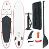vidaXL Ensemble de planches SUP gonflables rouge et blanc