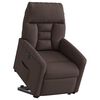 vidaXL Fauteuil inclinable électrique marron foncé tissu