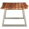 vidaXL Table basse 100x60x40 cm Bois d'acacia et acier inoxydable