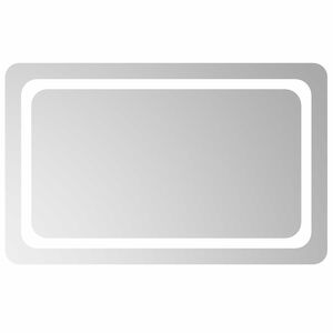 vidaXL Miroir de salle de bain LED Transparent 80 x 50 cm verre tremp&eacute;