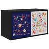 vidaXL Meuble TV mural MAINZ 69 x 33 x 40 cm Ch&ecirc;ne noir