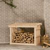 vidaXL Support pour bois de chauffage 108x64,5x77 cm Bois de pin