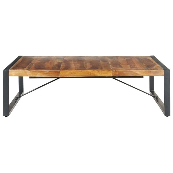 vidaXL Table basse 140x140x40 cm Bois solide