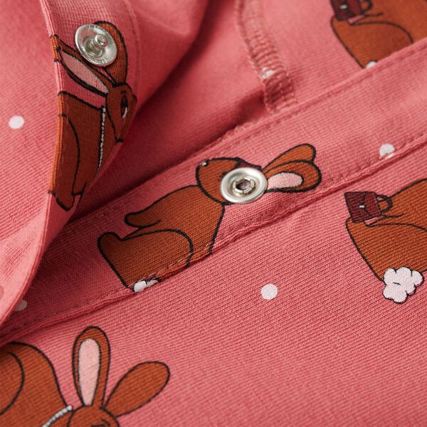 Combinaison &agrave; capuche pour enfants vieux rose 92