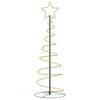 vidaXL Sapin de No&euml;l &agrave; LED 100 LED blanc chaud 150 cm