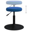 vidaXL Tabouret de massage Velours Bleu