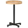 vidaXL Table de bistro Ronde &Oslash;50x75 cm Bois de manguier brut