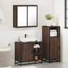 vidaXL Ensemble de meubles de salle de bain 3 pcs Chêne marron