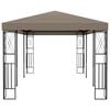 vidaXL Belvédère 6x3 m Taupe Tissu
