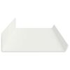 vidaXL &Eacute;tag&egrave;re flottante 2 pcs Blanc 80 x 9 x 2,5 cm Acier