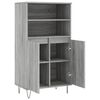 vidaXL Buffet haut Sonoma gris 60x36x110 cm Bois d'ingénierie