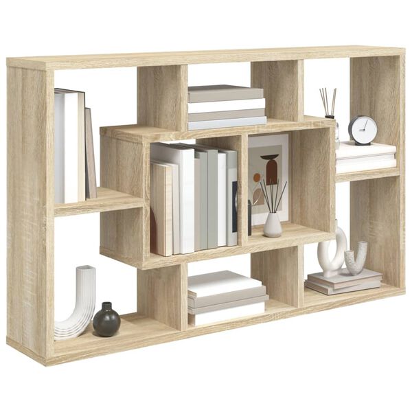 vidaXL &Eacute;tag&egrave;re murale Ch&ecirc;ne Sonoma 85x16x52,5 cm Bois d'ing&eacute;nierie