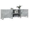 vidaXL Meuble TV gris béton 150x30x50 cm bois d'ingénierie
