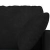 vidaXL Canap&eacute; 2 pcs Noir 228 x 78 x 80 cm Velours