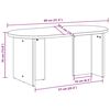 vidaXL Table basse Naturel 80 x 39,5 x 35 cm Bois de pin massif